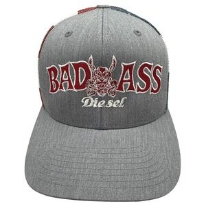 Bad Ass Diesel Trucker Hat Richardson 112PM Stars & Stripes Patriotic Cap